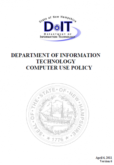 NH Dept of ITComputer Use Policy