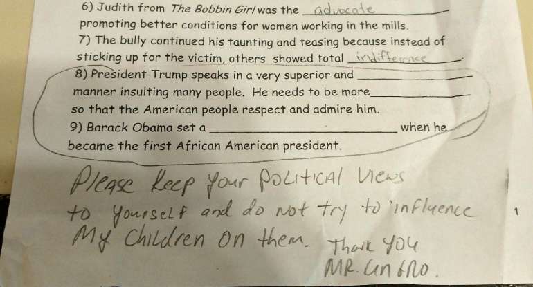 Student Assignment to Bash Trump