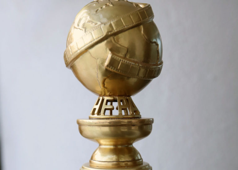 Golden Globe Trophy - and no one bashed Donald Trump