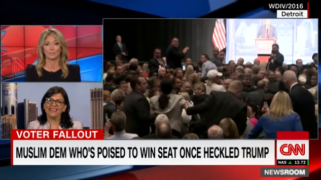 RashidaTlaib Heckled Trump