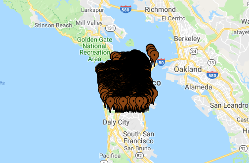 San Francisco Human Feces Map