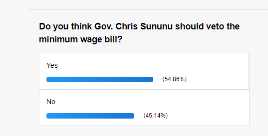 Telegraph Min Wage poll