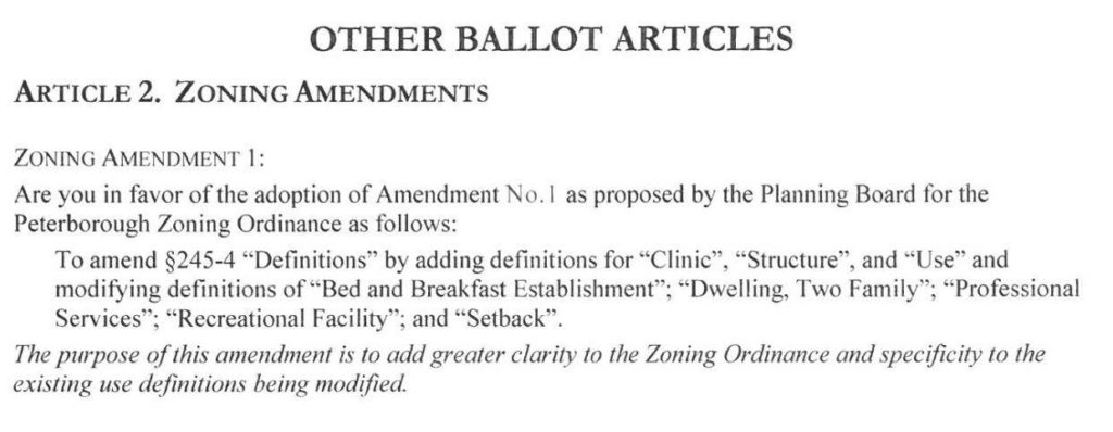 zoning amendment