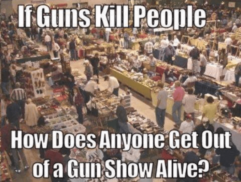 Getting out of a gun show alive