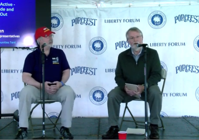 Skip and Bill O'Brien at Porcfest