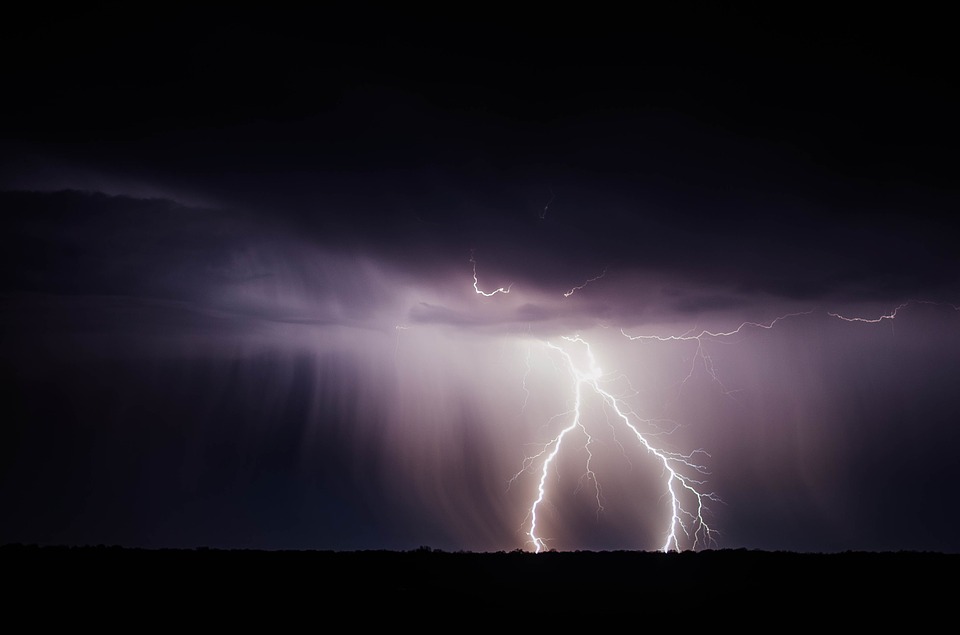 lightning-bolt storm, weather, climate