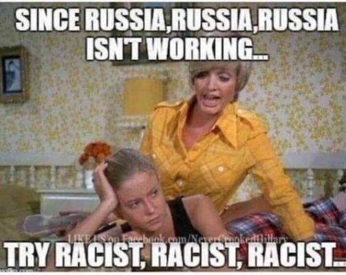 First Russia now racism