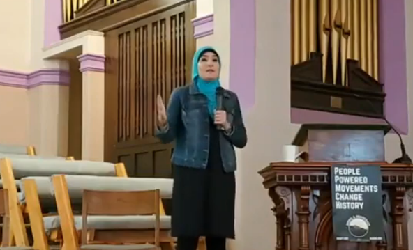 Sarsour in Manchester NH