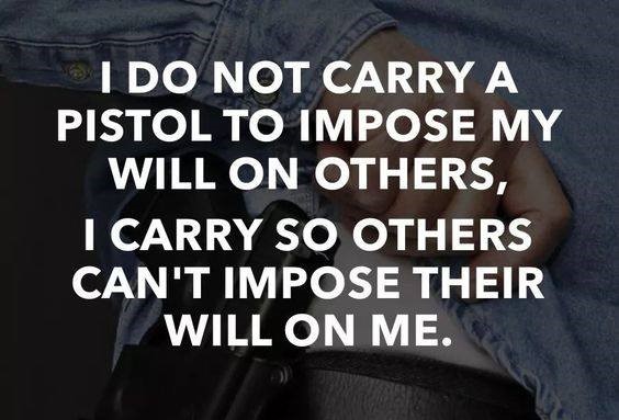 I carry because