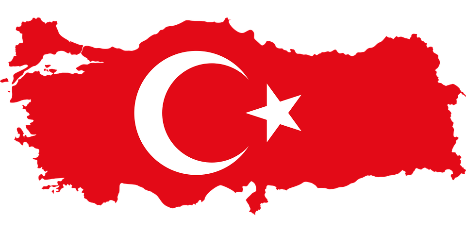 Turkey borders flag