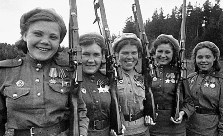 Russian Women rifles, military