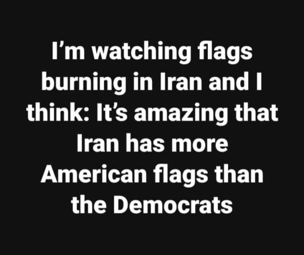 Iran more American flags than Democrats