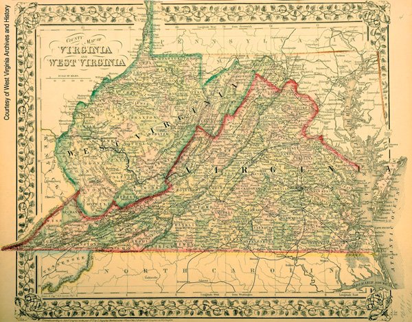 Virgina and West Virginia after 1863