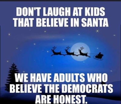 Don't Laugh Democrats Santa