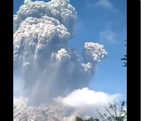 Mt Merapi Erupts