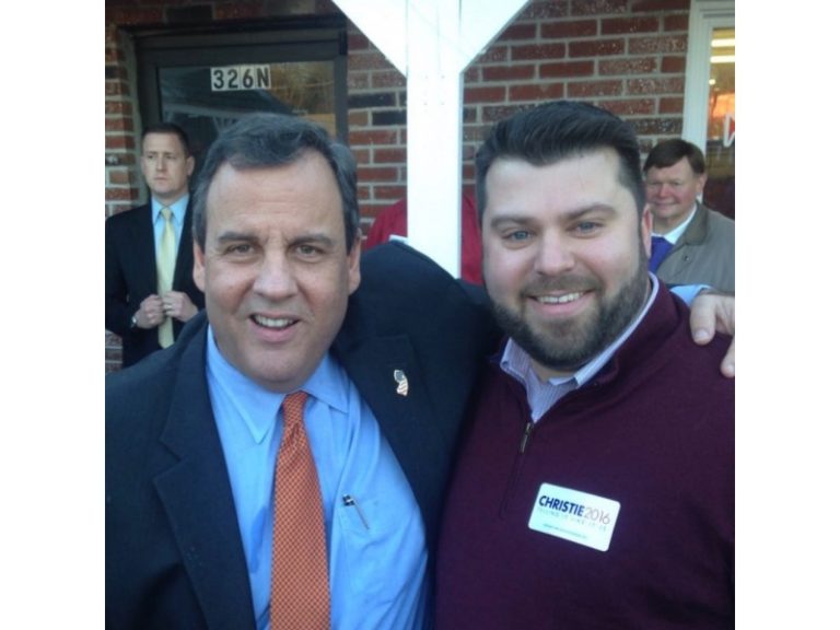 DJ Bettencourt with Chris Christie