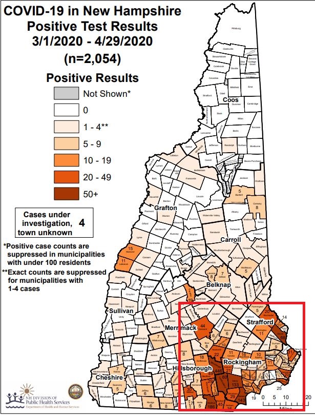 Kung Flu map - DHHS 2020-04-29