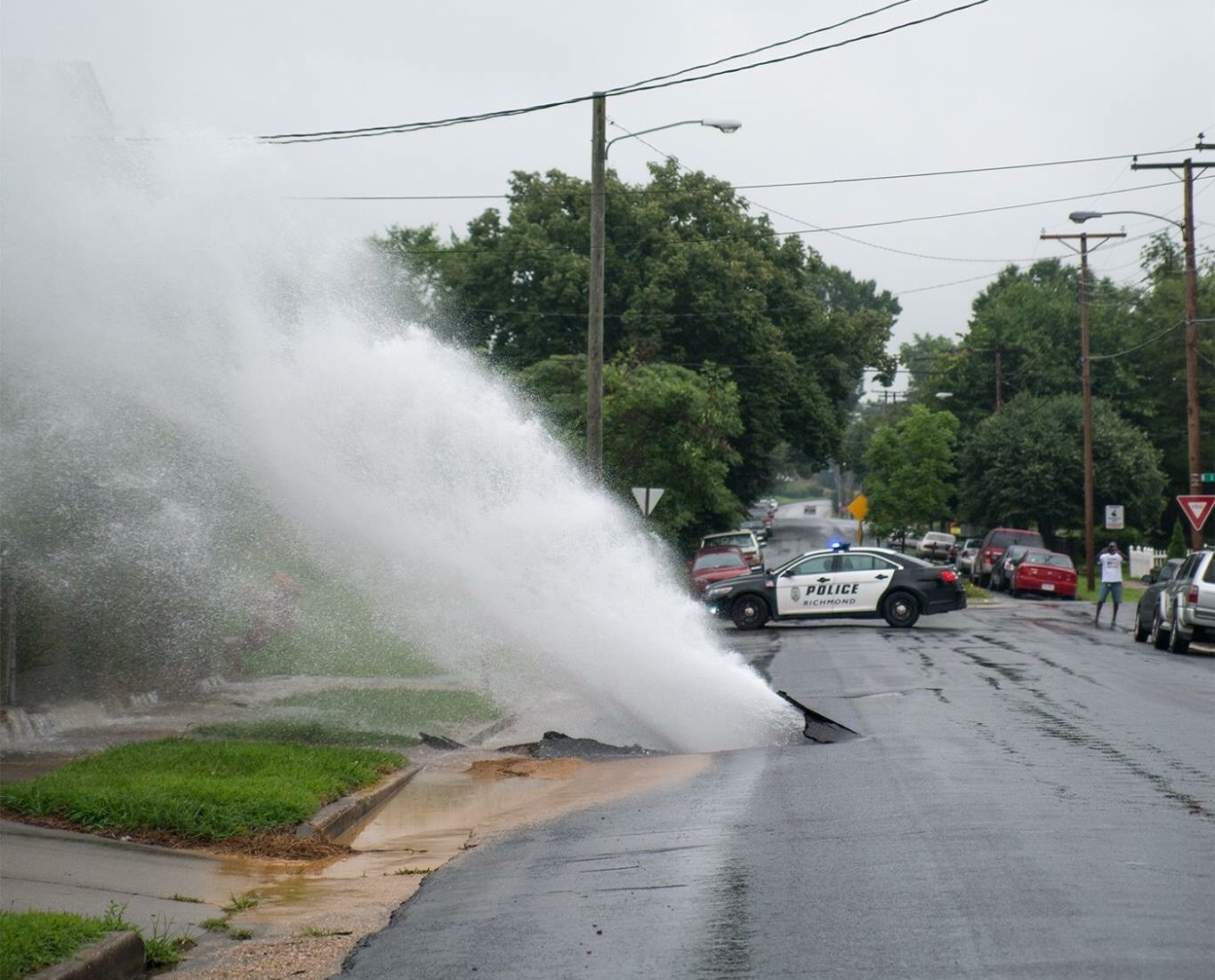 Water main break