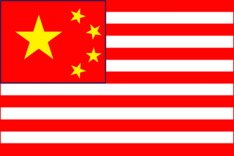 America with chinese characteristics Flag