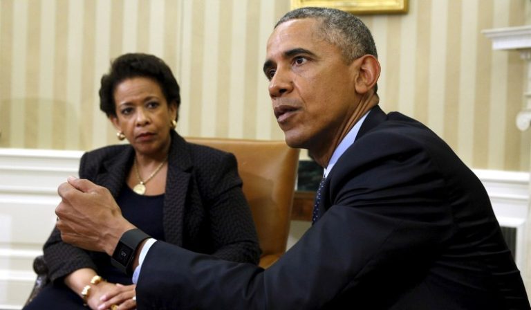 Barack Obama and Loretta Lynch
