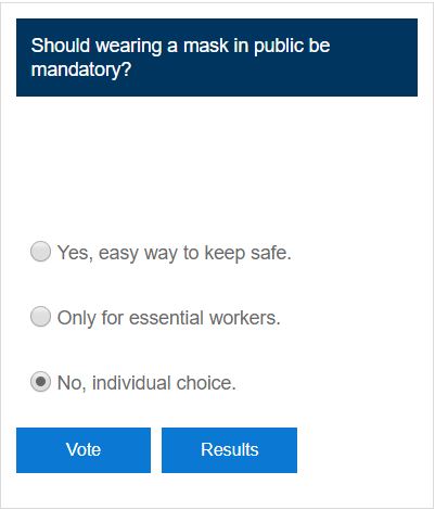 Fosters Poll - masks