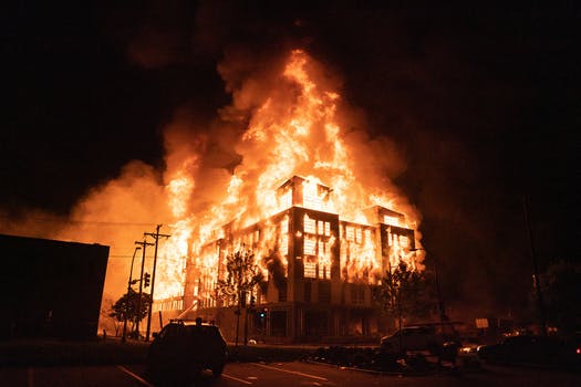Minneapolis housing unit burned in riot