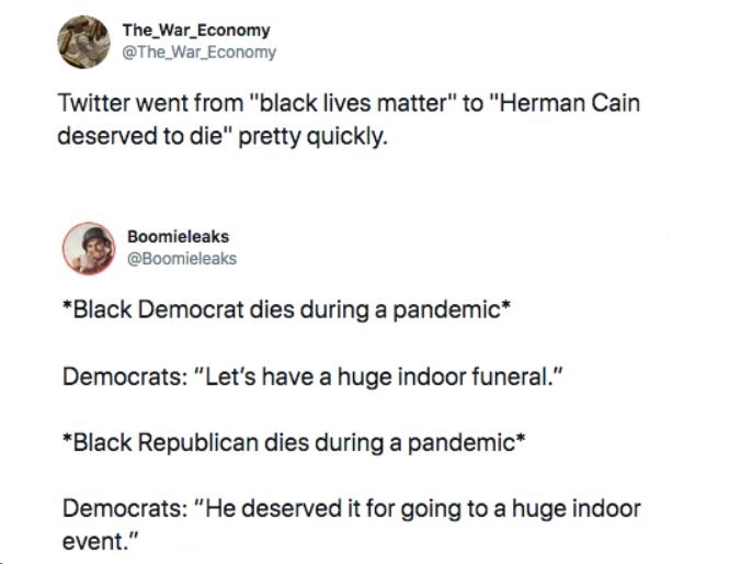 Left's BLM Conservative hypocrisy