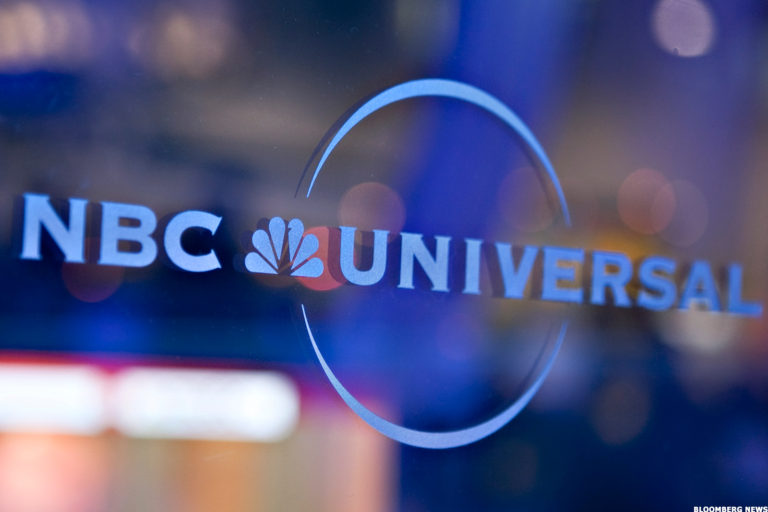 NBC Universal Logo on GLass
