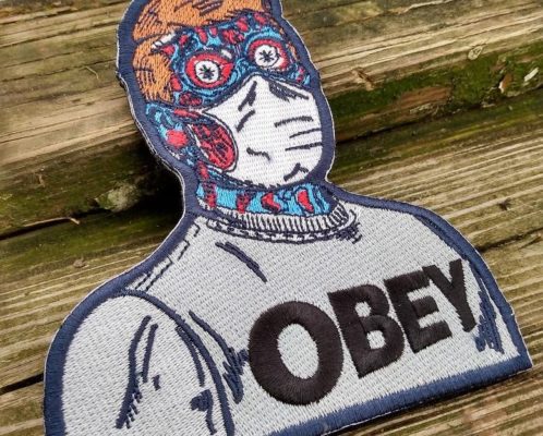 Obey masks patch