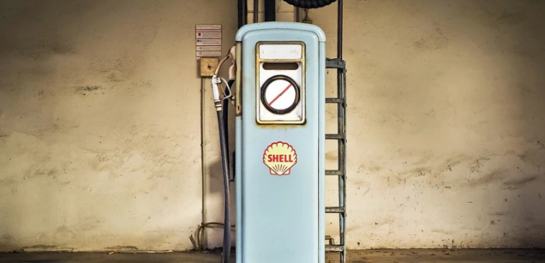 Gas pump old style retro