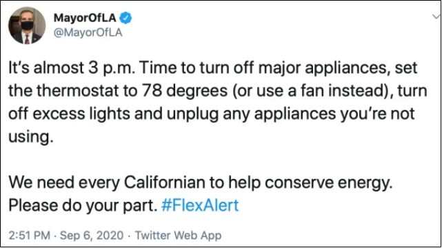 Turn off your AC, California!