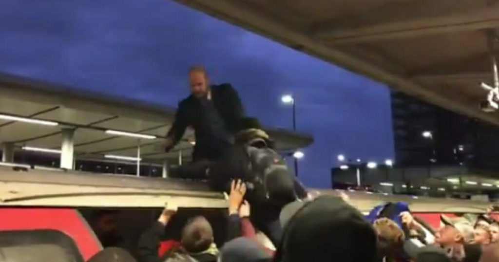 Extinction Rebellion protester hauled off subway car