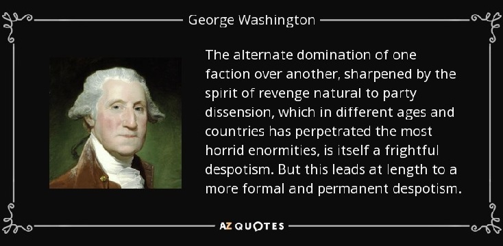 Washington on factions