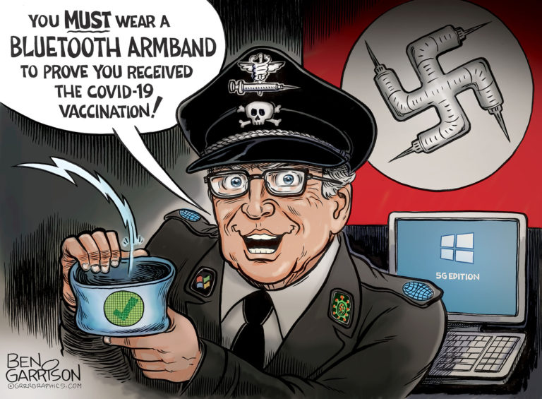 Ben Garrison Medical Fascism - Bill Gates RFID tracing