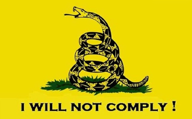 I will not comply Gadsden Flag