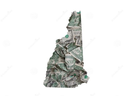 NH State outline money