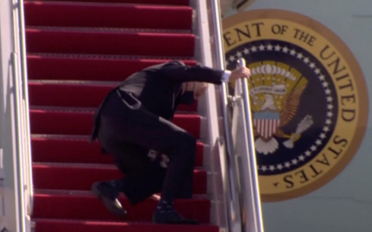 Biden fall air force one