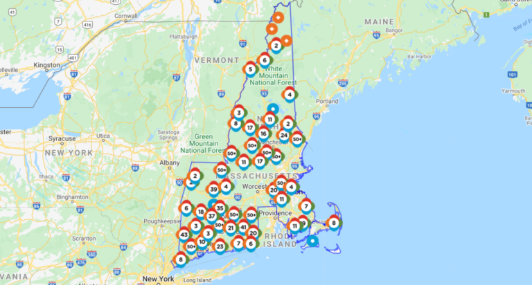 Eversource Outage map NH NE