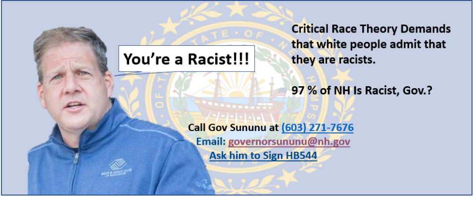 Sununu NH Racist banner