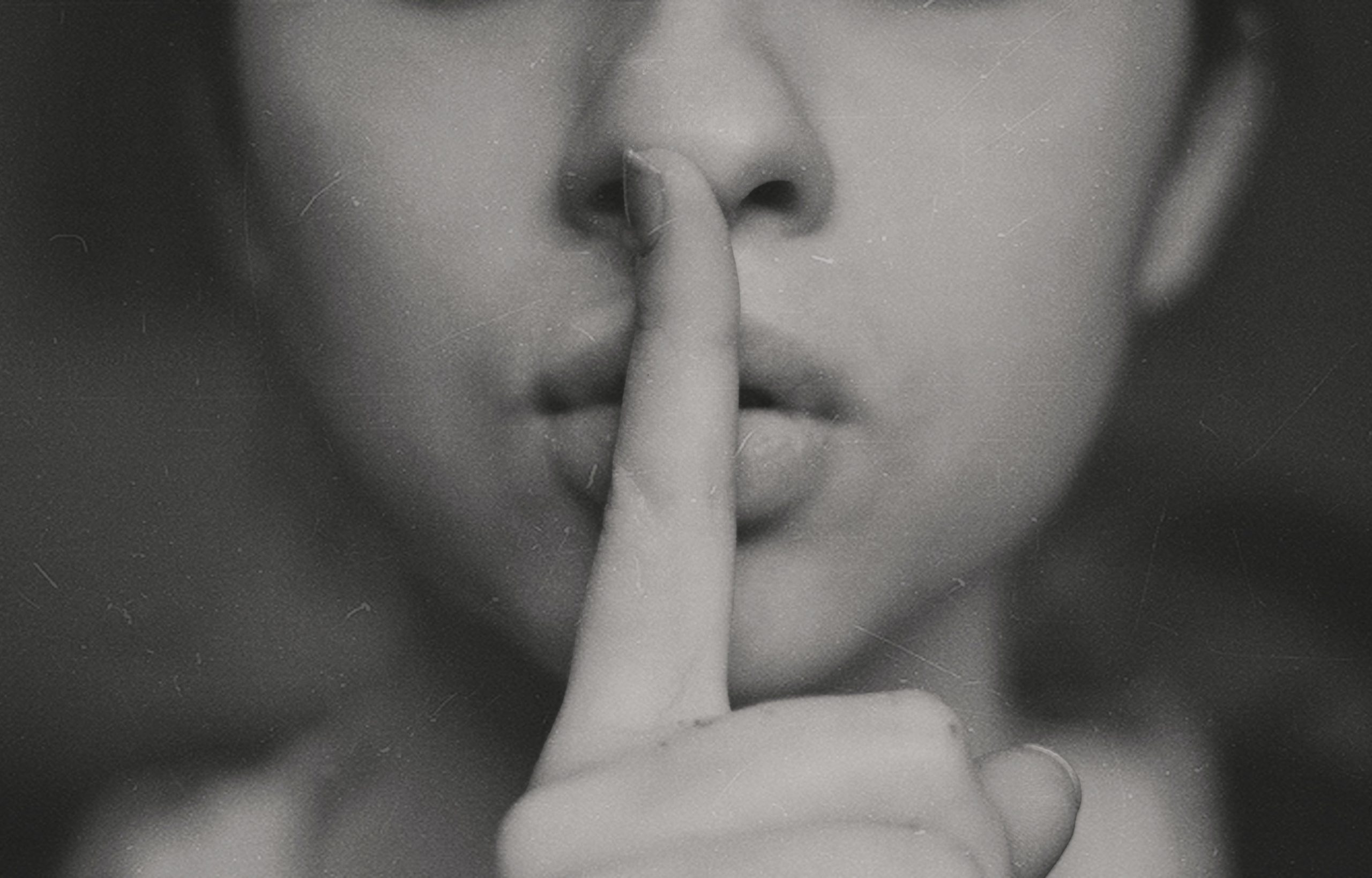 Woman, shhh, secret