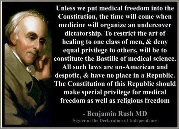 Benjamin Rush MD Medical Freedom Declaration of Independence