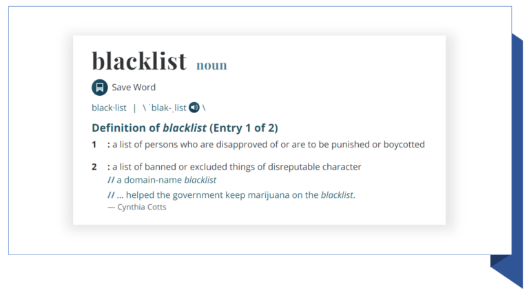blacklist - Definition