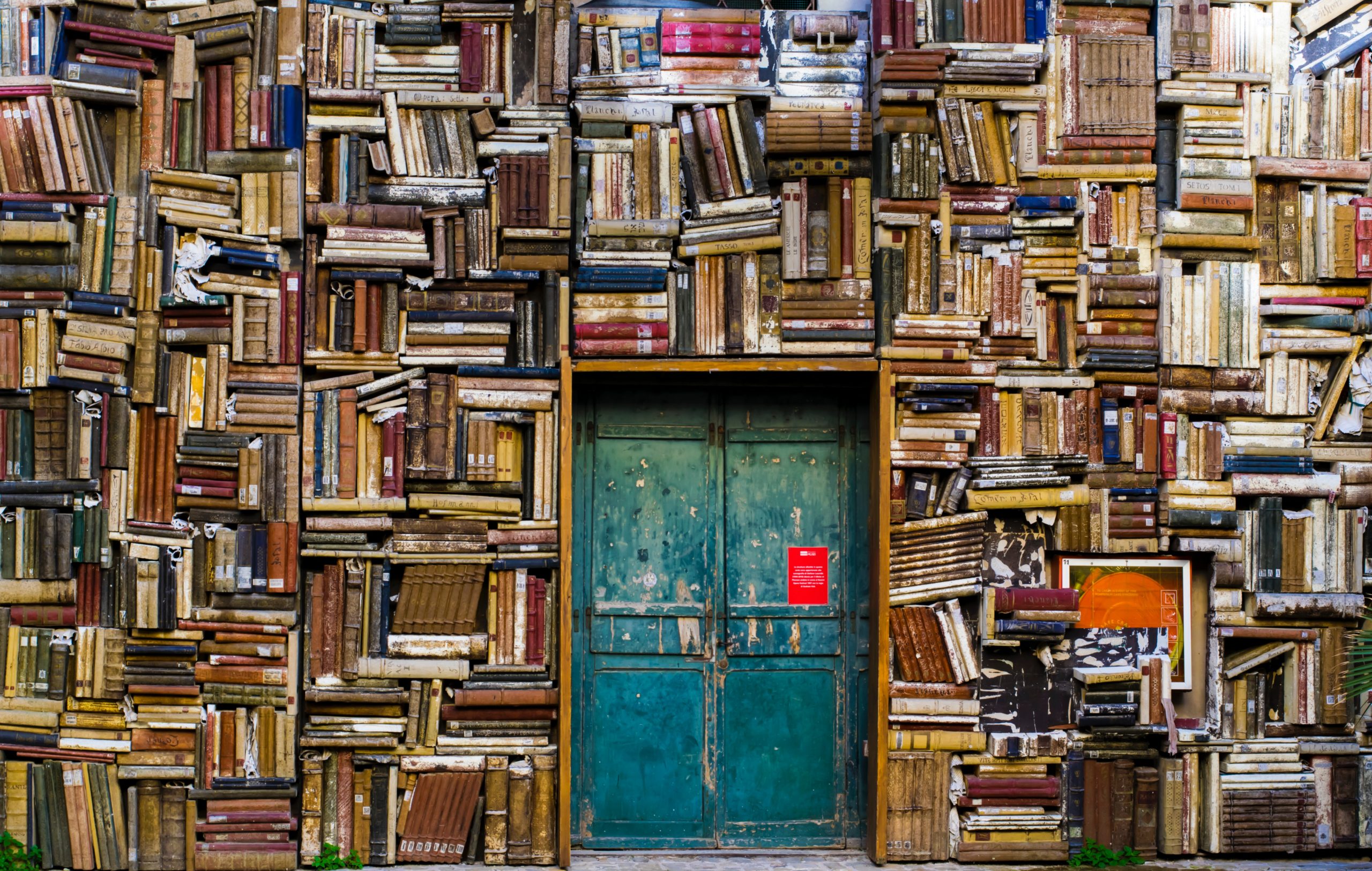 Books, piles, stacks door, reading