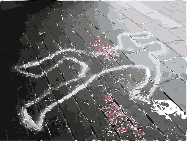 crime-scene body outline