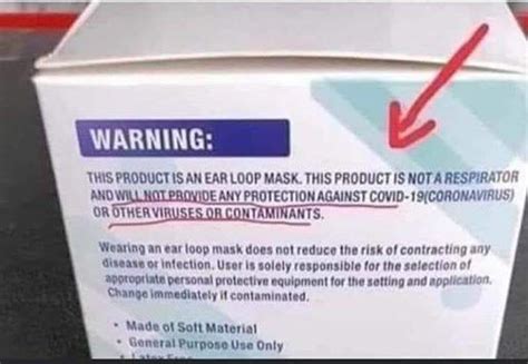 Masks do not prevent transmission of a virus