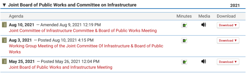 Joint Board of Public Works-Infrastructure