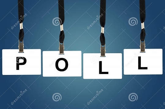 Poll DreamsTime political-poll-word-badge-blue-background-44759312