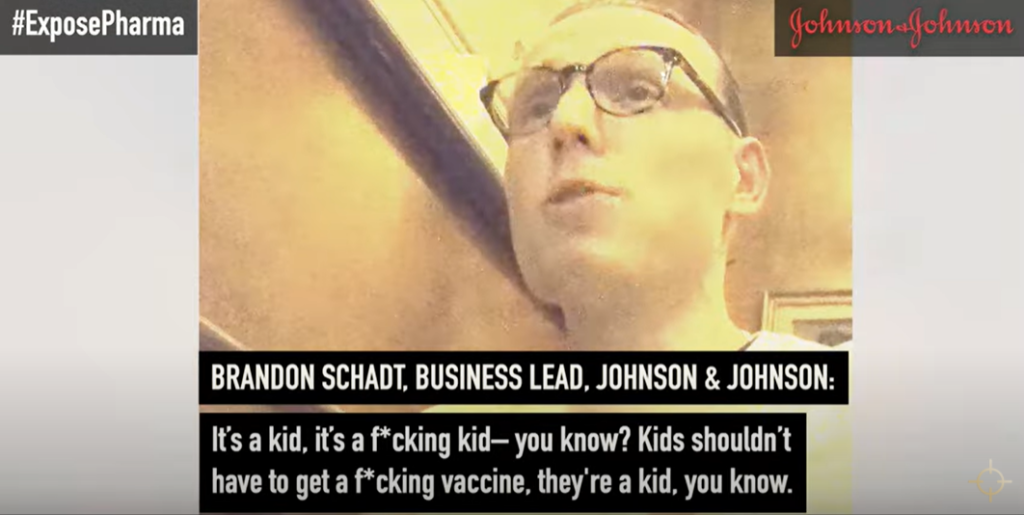 Brandon Schadt J and J - Kids and the jab - Screen Grab Project Veritas Video