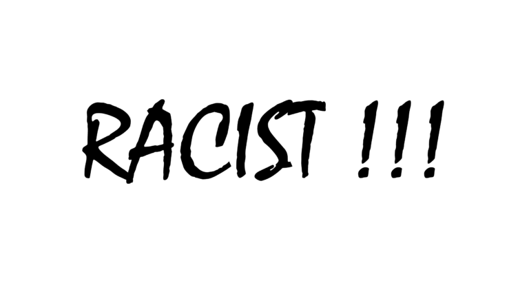 Racist White Background