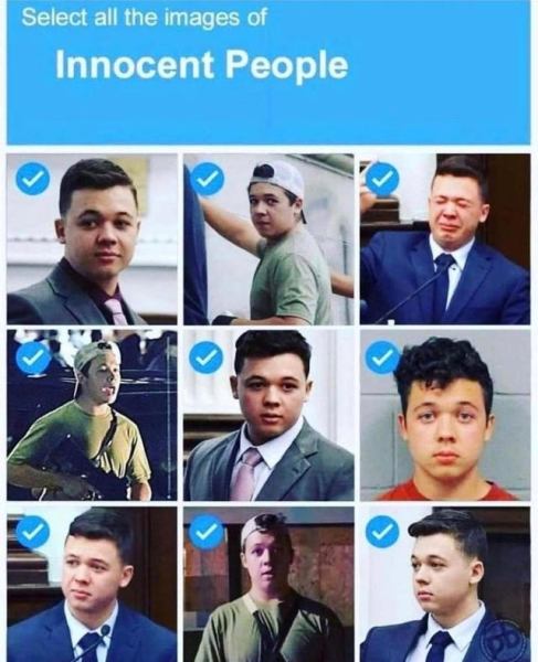 Select all the innocent men Captcha